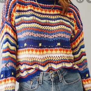 Verge Girl A New Direction Blue Sweater
